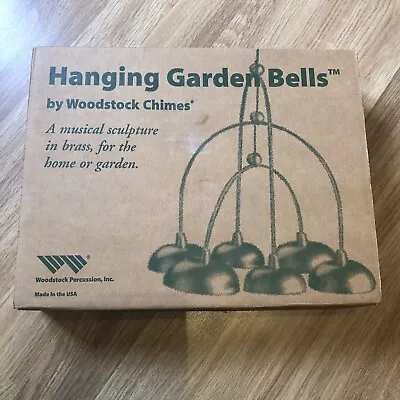 Woodstock Chimes Hanging Garden Bells 2000- New In Box Musical Sculpture Brass • £65