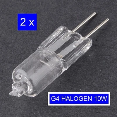 2 X G4 HALOGEN LIGHT BULB - 10W - 12V - WHITE GLOBE LAMP • $3.75