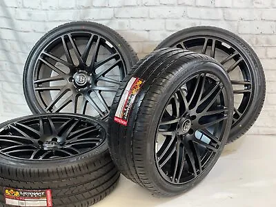 22  Inch Wheels W Tires Fit Mercedes G Class G Wagon Bentley Brabus Black 5x130 • $2626.80