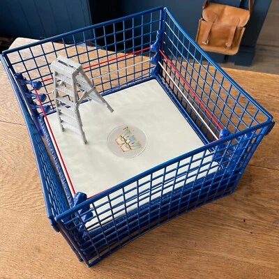 £34.99 • Buy WWE/WWF Classic Blue Steel Cage Ring Playset 2010 Spring Loaded - Not Complete