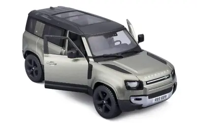 Land Rover Defender 2022 British Car Model Metal Diecast Toy Brown 1:24 Bburago • £24.99