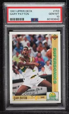 1991-92 Upper Deck Gary Payton #153 PSA 10 GEM MT HOF • $56.60