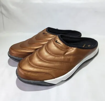 Nike Air Soc Moc UK7 Mule Vintage Y2K 00s Rare Copper Bronze Slider Slip On Rift • £69.99
