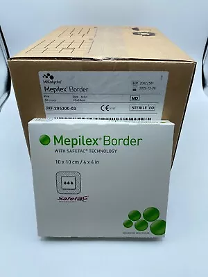 Molnlycke 295300 Mepilex Border 4  X 4  - 50/Case (10 Boxes Of 5) - Exp. 01/2025 • $149.99