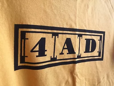 4AD T Shirt  Medium Bauhaus Cocteau Twins Xmal Deutschland Wolfgang Press • £40