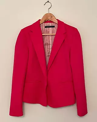 Zara Woman Blazer Women S Hot Pink Single Breasted Preppy Career Barbiecore FLAW • $21.15