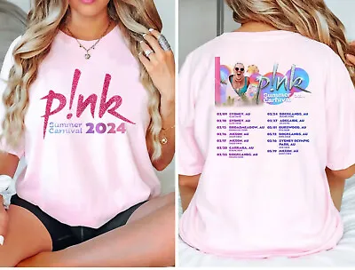 Pink P!nk Summer Carnival 2024 Tour Trustfall Album Tee Shirts For Men Women • $27.49