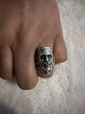 FRANKENSTEIN MONSTER RING Size 10  Silver 925 • $450