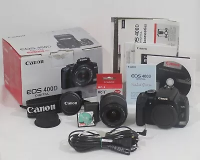 Boxed Canon EOS 400D DSLR Camera 18-55mm Lens 16 GB 10.1 MP - Tested ⭐️ • £114.75