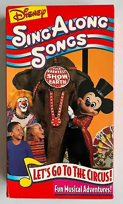 Disney Sing Along Songs VHS: Let's Go To The Circus! (tested) • $12.95