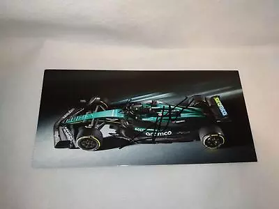  Fernando Alonso SIGNED 2024 Aston Martin F1 Official Sponsor Card 10x21 AMR24 • $1.24