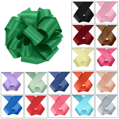 £2.50 • Buy Satin Ribbon Reels Rolls Double Sided Face 1 - 5 Metre Plain Width 7mm - 25mm