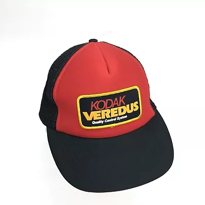 Vintage 80s Kodak Veredus Quality Control Snapback Hat Adjustable Adult Cap Film • $59.95