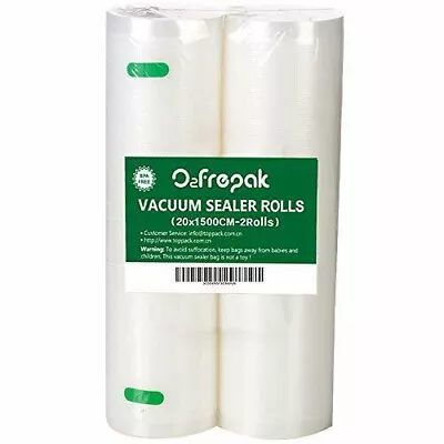Double 15m Length 28cm Wide Food Vacuum Sealer Rolls Pack 30m Total BPA FREE • £8.99