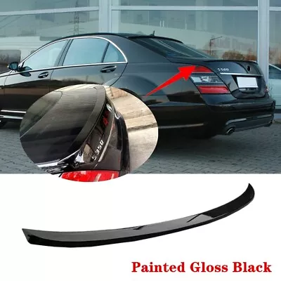 Fit For 07-13 Mercedes S Class W221 S550 S63 AMG Painted Rear Trunk Spoiler Wing • $67.66