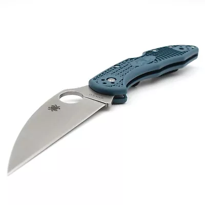 Spyderco Delica 4 K390/FRN -Wharncliffe Utility Knife -Blue- SEKI-CITY JAPAN EDC • $259