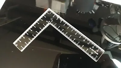 Hobbyist Architect Transparent Acrylic L Square Ruler 10cm X 14cm LIL MAX Ruler • $7.99