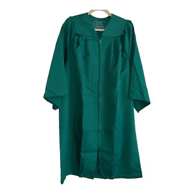 Green Graduation Gown Zip Oak Hall 5'0 - 5'2   Theater Halloween Costume Cosplay • $15.99