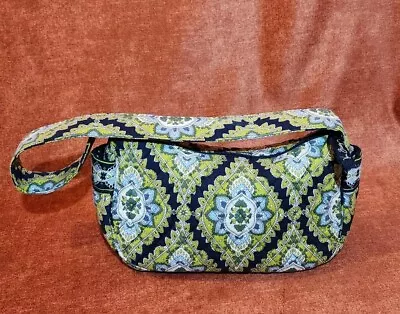 Vera Bradley CAMBRIDGE Zip Purse MAGGIE Shoulder Bag Baguette Side Pockets EC • $12.99