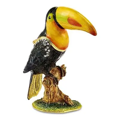 Jere Luxury Giftware Bejeweled TANGO Toucan Trinket Box With Matching Pendant • $89.65