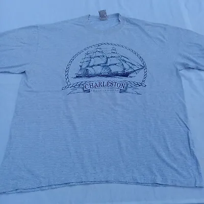 Vintage Cal Cru Shirt Charleston SC Mens XL Tee 1990 Crewneck Ship Made In USA • $14.99