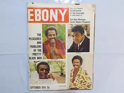 Sept 1974 Ebony Magazine Vegetarian Flagg Brothers Duke Ellington Death AN • $24.99