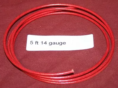 5 Ft 14 Ga Primary Red Wire Hit & Miss Gas Engine Motor Buzz Coil Spark • $12.74