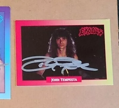 Autographed Trading Cards Stickers Rock Metal Lot 3 Exodus Extreme Firehouse • $36