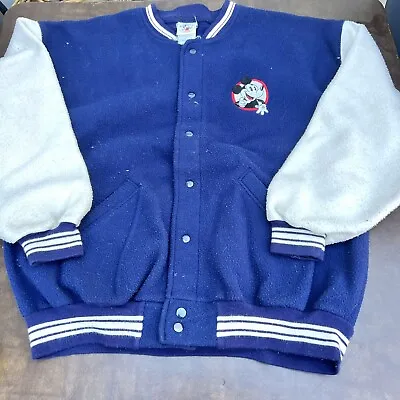 Vintage Mickey & Co XL Men’s Disney Mickey Mouse Varsity Letterman Jacket • $26.98