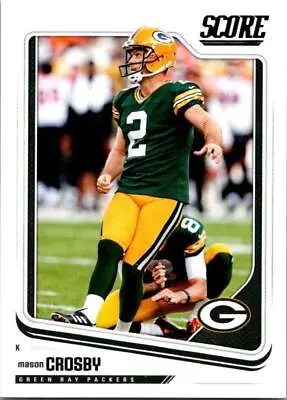 2018 Score #124 Mason Crosby Green Bay Packers Football Card NM-MT ID:37000 • $3.99