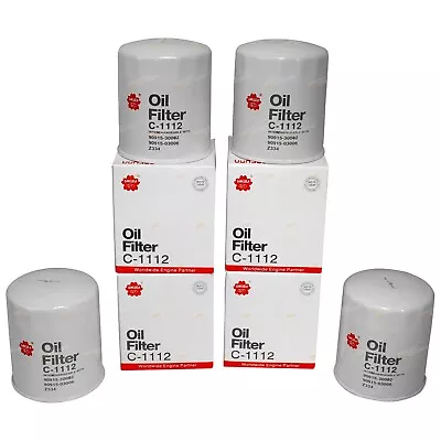 4 Oil Filters For Hilux 5L-E 3.0L Diesel 99~05 LN147 LN167 LN172 KZN165 =Z334 • $64.95