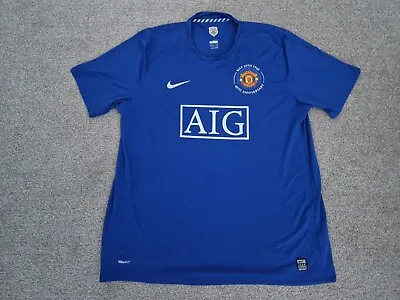 Classic Manchester United 2008-2009 Xxl Mens 3rd Football Shirt Nike Excellent • $124.63