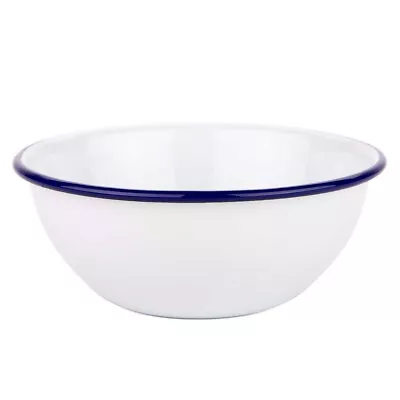 NEW Falcon Enamel Mixing Bowl White & Blue 14cm • £4.64