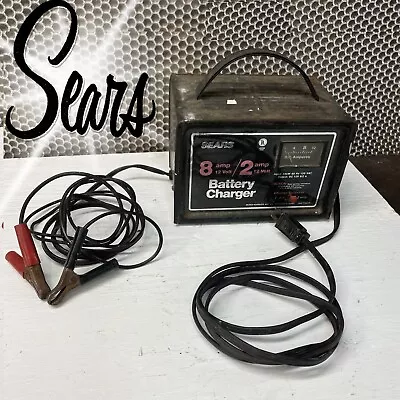 Sears 8 Amp And 2 Amp 12 Volt Battery Charger Model 608.718250 - Tested • $45