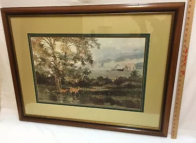 Michael Sloan Framed Print Signed ' Passing Through ' Frame 28 1/2  H X 38 W • $129