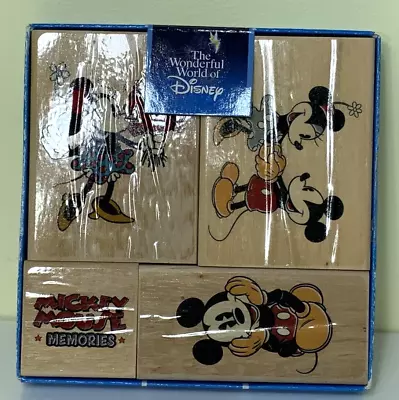 Disney Mickey Mouse Memories Rubber Stamps 48205 Mickey & Minnie NEW (open) • $8