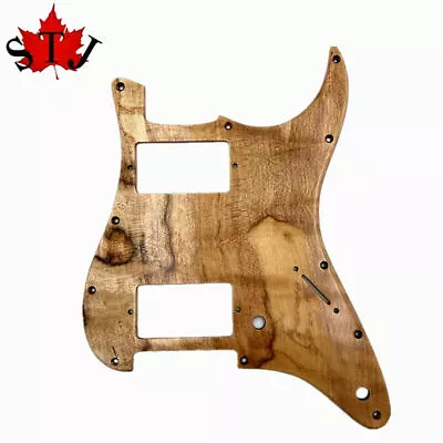 Wooden Guitar Pickguard Spalted Maple  HH Strat Guitar Plate Scratch Pick Guard • $18.79