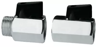 £5.95 • Buy Mini Ball Lever Valve Full Flow Ball Lever Valve BSP Pipe Thread M/F/ F/F 15 Bar