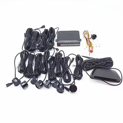 Car Parking 8PCS Sensor Kit LCD Reverse Radar Monitor Detector Assistant System • $53.46