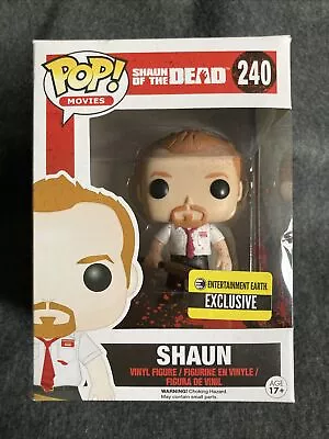 £55 • Buy Funko Pop Movies #240 Shaun (bloody) Shaun Of The Dead Entertainment Earth Excl.