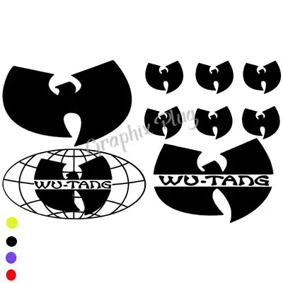 Wu-Tang Sticker Set 9 Stickers Street Wear Vinyl Decal Rap Hip Hop Jdm Car Clan • $5.75