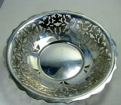Fine Manchester Sterling Silver Open Work Berry Bowl • $139