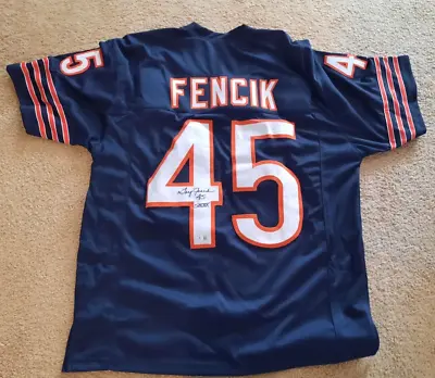 $24.99 • Buy Gary Fencik 1986 Chicago Bears Signed Jersey SB XX Beckett BAS