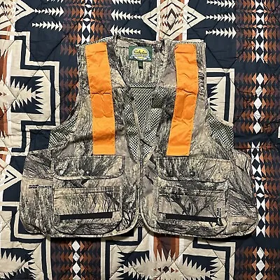 Cabela's Hunting Vest Mesh Outdoor Camouflage Orange Open Country Sz Large EUC • $14.95