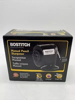 Bostitch Counter-Mount Wall-Mount Antimicrobial Manual Pencil Sharpener Black F1 • $15