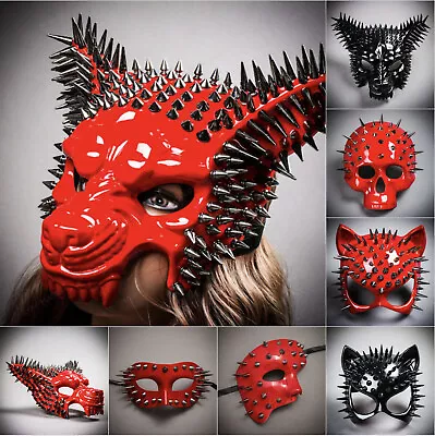 Steampunk Spike Halloween Men & Women Cosplay Costume Masquerade Wild Party Mask • $21.90