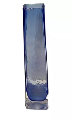 Maxwell And Williams Hand Blown Glass Bud Vase Cobalt Blue 20cm High Glass 1990 • $15
