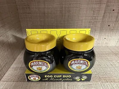 Marmite Egg Cup Duo Set With Marmite Portions (Best Before August 2021) • £11.99