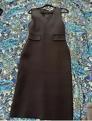 $320 • Buy Scanlan & Theodore Black Crepe Knit Dress