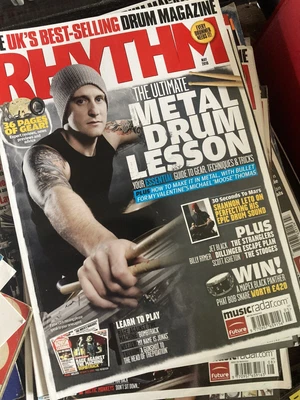 £0.99 • Buy Rhythm Magazine May 2010  The Ultimate Metal Drum Session No Cd